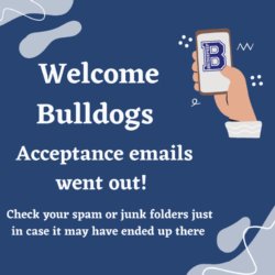 Acceptance emails for the 2023-2024 school year went out!